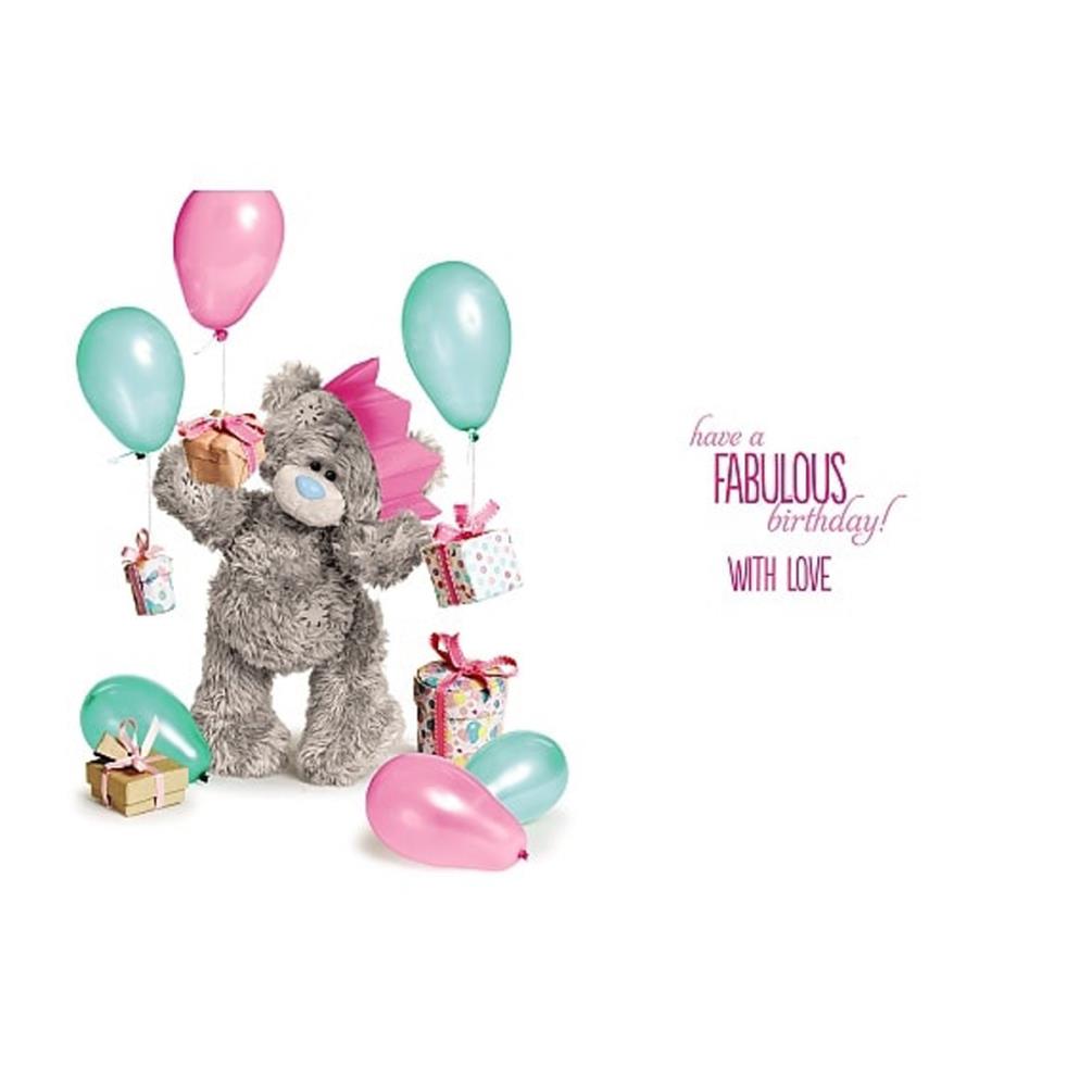 3D Holographic Fantastic Sister Me to You Bear Birthday Card Extra Image 1